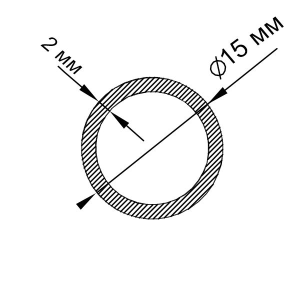 алюминиевая труба круглая 15х2 алюминиевая труба круглая 15х2
