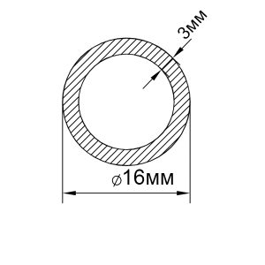 алюминиевая труба круглая 16х3