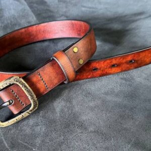 Чоловічий ремінь ручної роботи Vivere Leather.